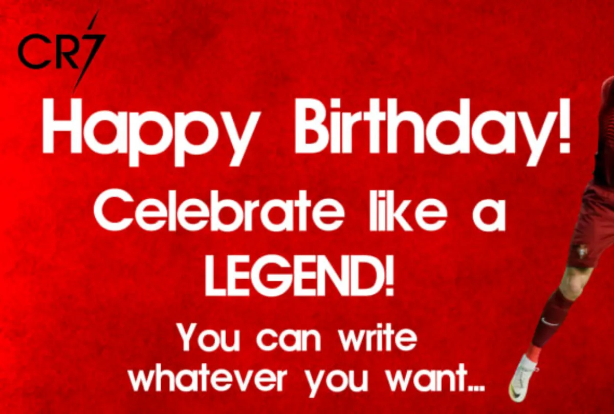 I will make a happy birthday greeting video from cristiano ronaldo