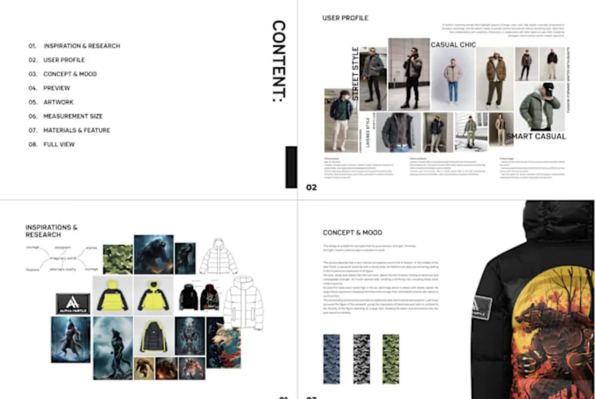 I will create clothing techpack collection design for manufacture production