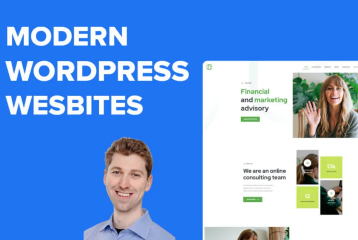 I will design and develop a responsive modern wordpress website for your business