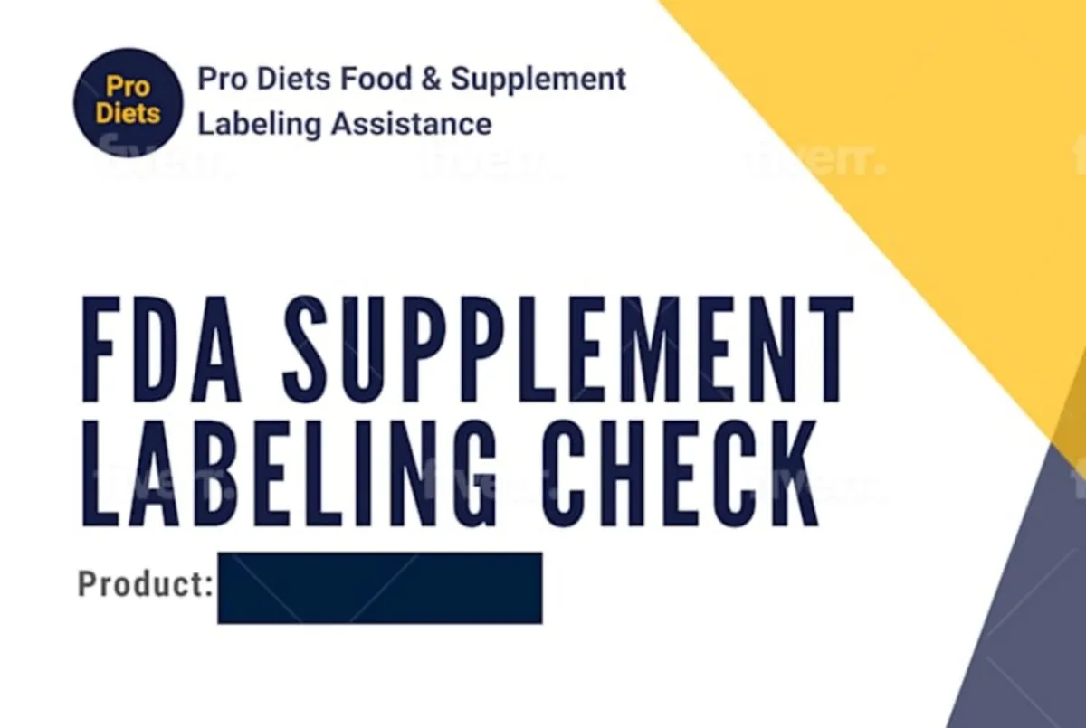 I will be your fda food labeling compliance consultant and reviewer