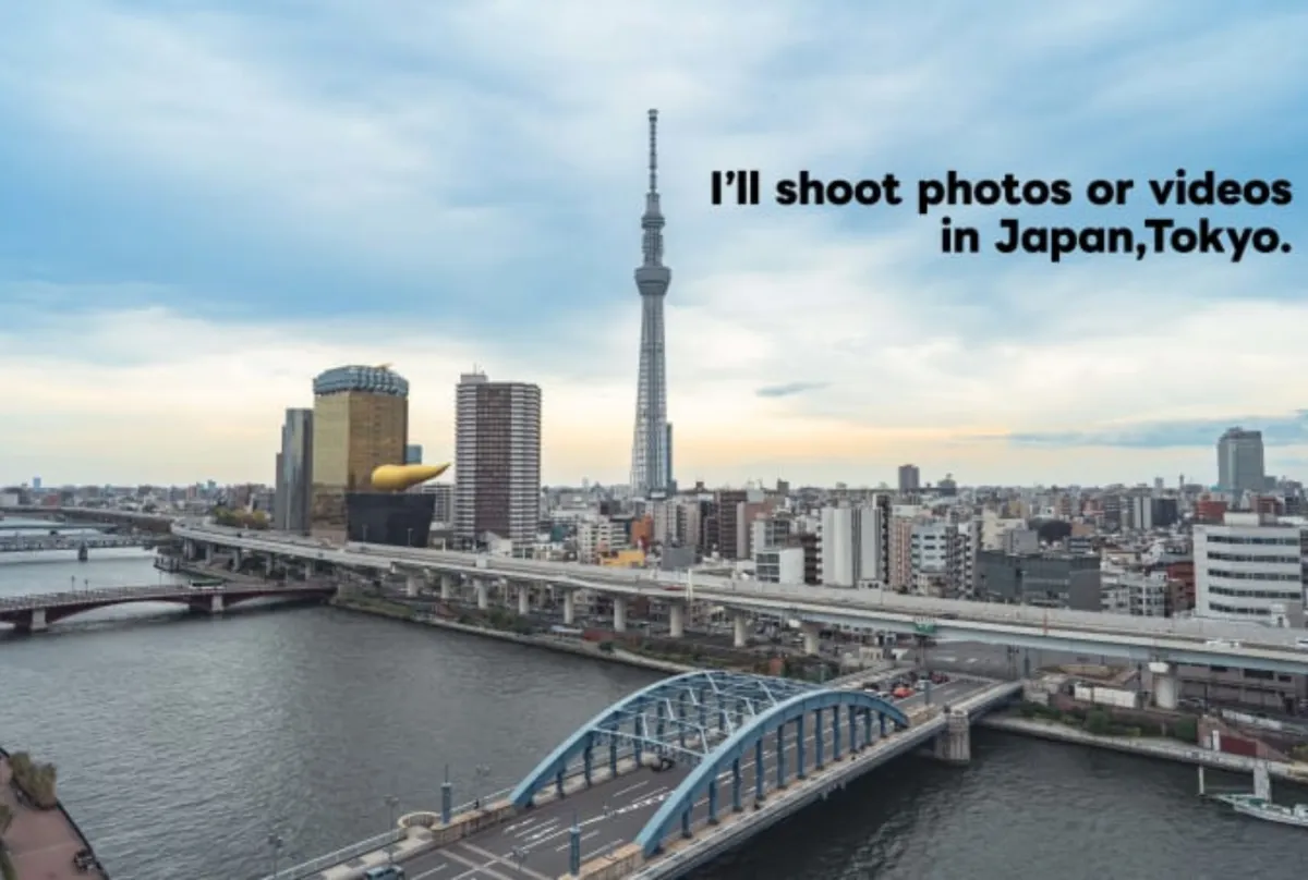 I will take original photo or video in japan