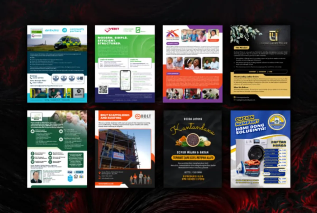 I will design professional brochure and flyer within 24 hours