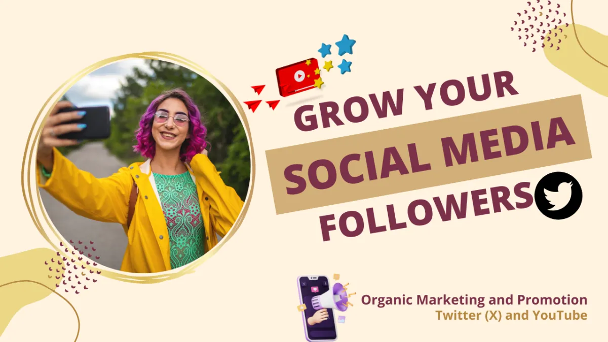 grow organic followers on x twitter or youtube