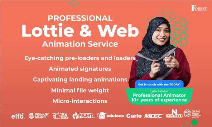 I will create captivating lottie and web animations for your brand