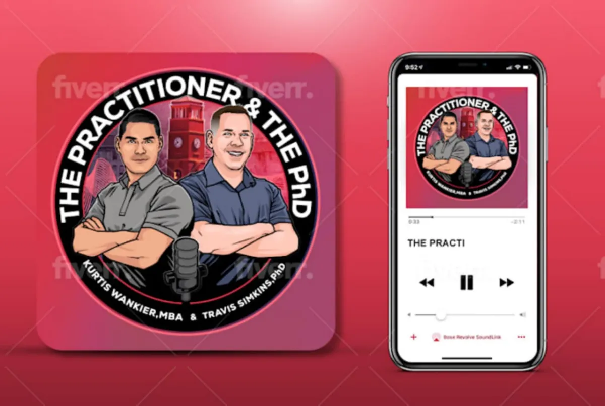 I will design podcast logo and cover art with cartoon style