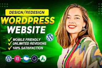 I will build wordpress website, wordpress developer or designer