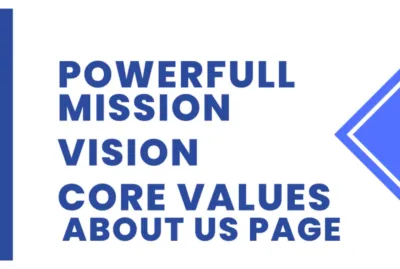 I will write a captivating mission and vision statement, about us and core values