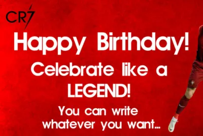 I will make a happy birthday greeting video from cristiano ronaldo