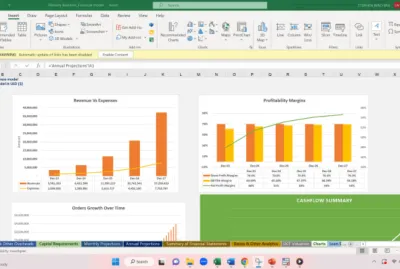 I will build a financial model, projections, or forecasts for your startup