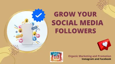 grow your instagram and facebook with organic followers	 