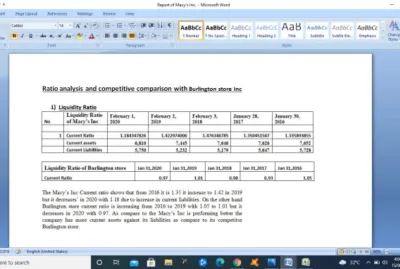 I will prepare financial statement analysis report, dcf, valuation, npv, irr, and wacc