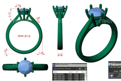 I will do 3d cad model jewelry design