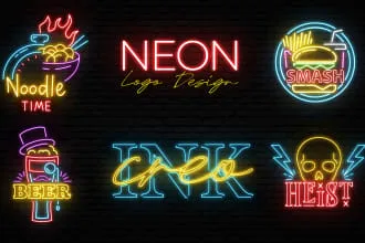 I will design 3d neon logo, sign and text with animated GIF